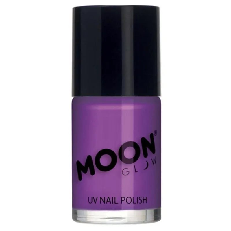 Moon Glow Intense Neon Uv Nail Polish, Neon Purple