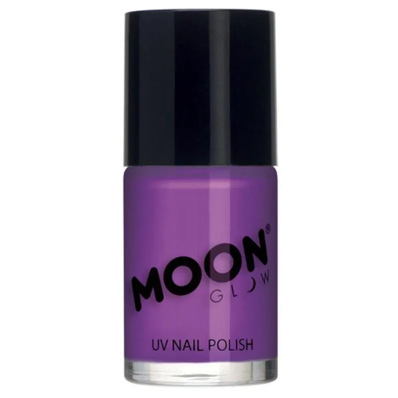 Moon Glow Intense Neon Uv Nail Polish, Neon Purple