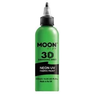 Moon Glow Neon Uv Intense Fabric Paint, Green, 125ml