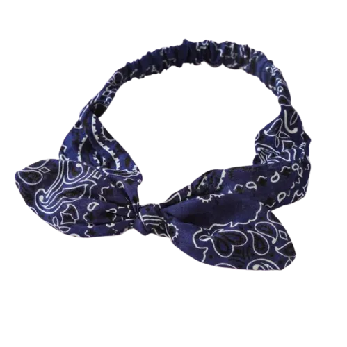 Navy Blue Bandana Haarband