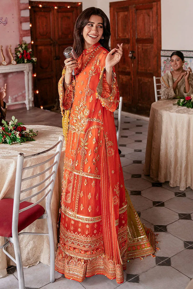 NAZIA HASSAN | MNR Zarlish Festive Unstitched Collection 2022 | Unstitched Embroidered Organza Suit