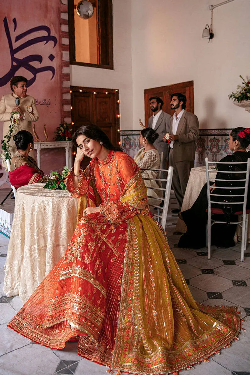NAZIA HASSAN | MNR Zarlish Festive Unstitched Collection 2022 | Unstitched Embroidered Organza Suit