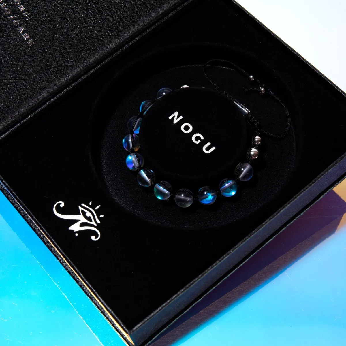 Neon Black | Rainbow Supernova | Silver | Galaxy Glass Charmballa Bracelet