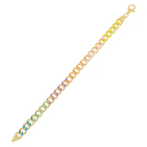 Neon Colored Chain Link Bracelet