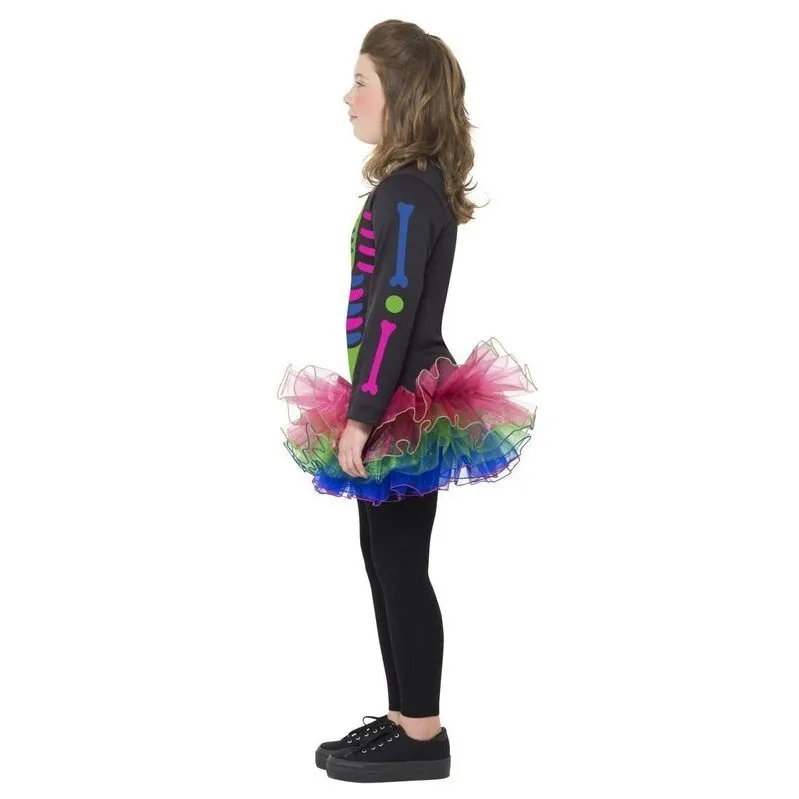 Neon Skeleton Girl Costume
