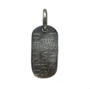 Oxidized Sterling Silver Fortuna Pendant