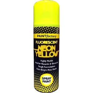 Paint Factory Neon Yellow Spray Paint 200ML