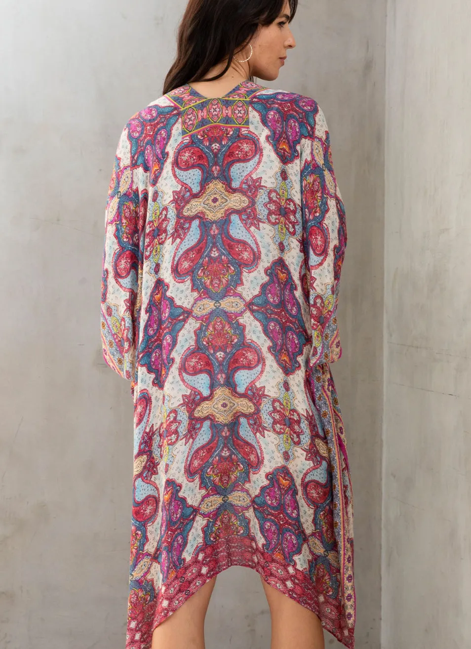 Paisley Print Kimono