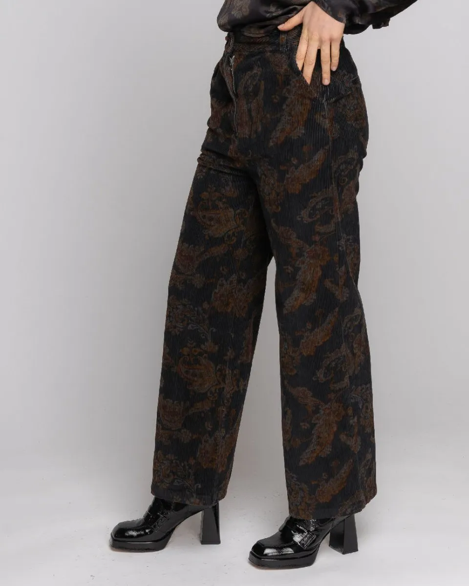 Paisley Wide Leg Pant