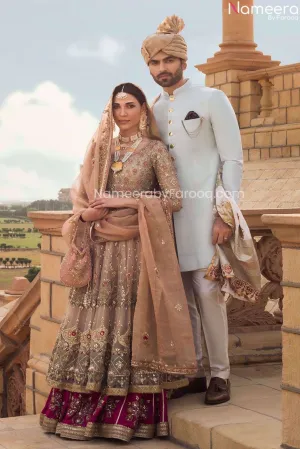 Pakistani Outfits in Mens Sherwani for Wedding #GN64