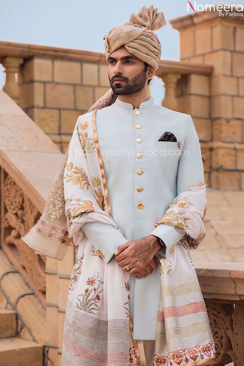 Pakistani Outfits in Mens Sherwani for Wedding #GN64