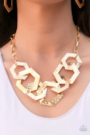 Paparazzi The HEX Factor - Gold Necklace