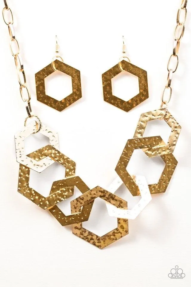 Paparazzi The HEX Factor - Gold Necklace