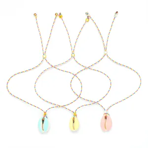 Pastel Cowrie Shell Anklet