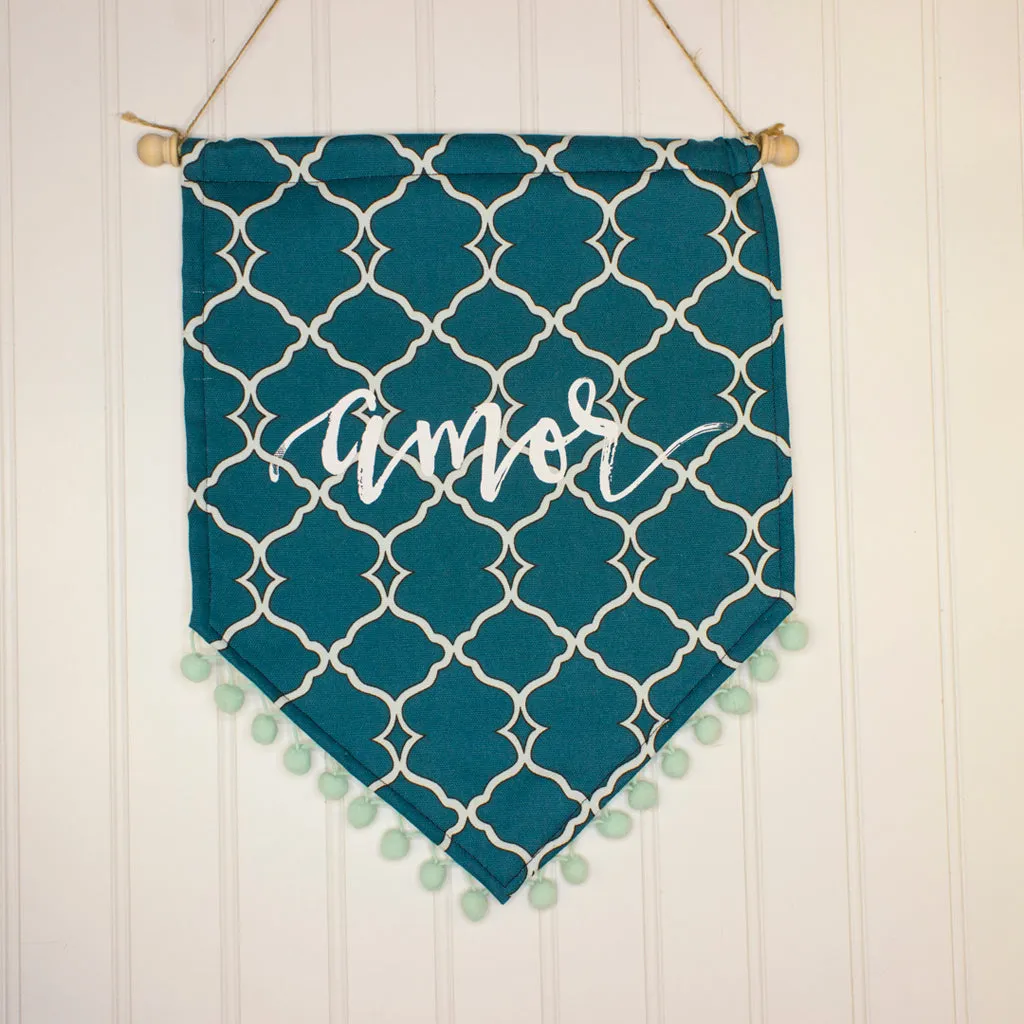 Patterned pennant banner