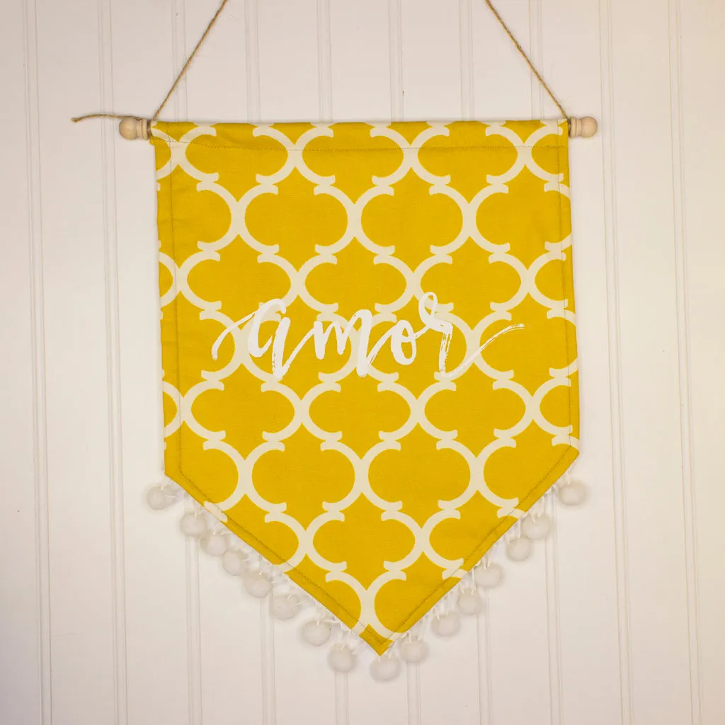 Patterned pennant banner