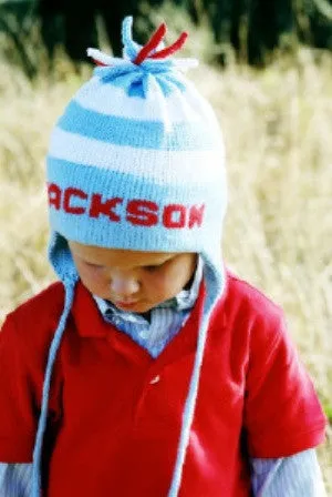 Personalized Stripe Earflap Hat (Children's)