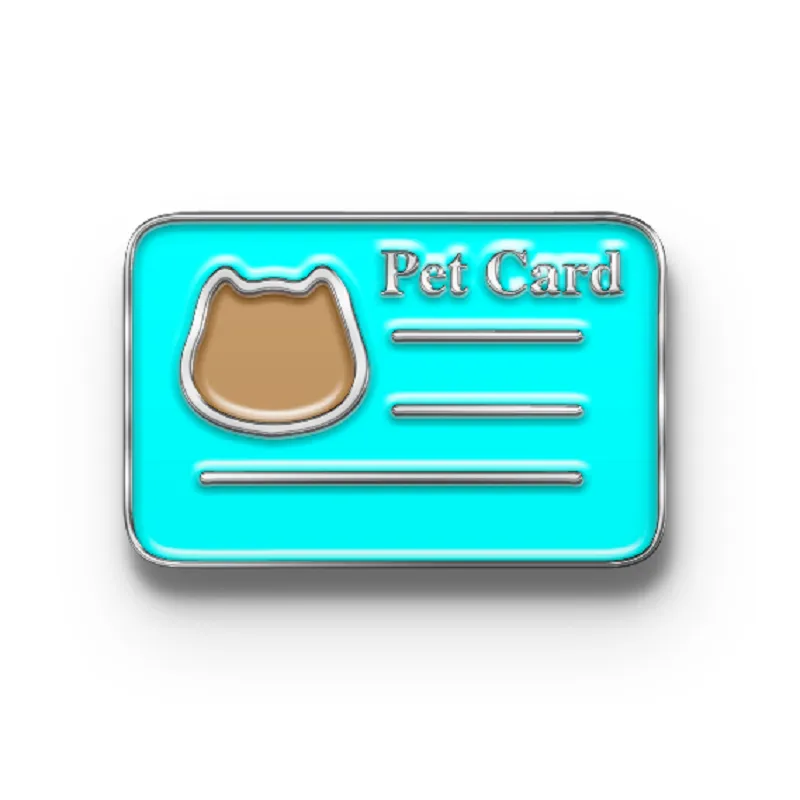 Pet Card Pin with Custom Logo