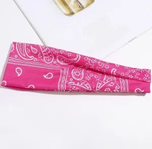 Pink Bandana Stirnband