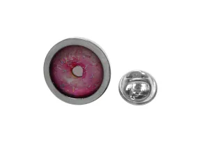 Pink Donut Design Lapel Pin