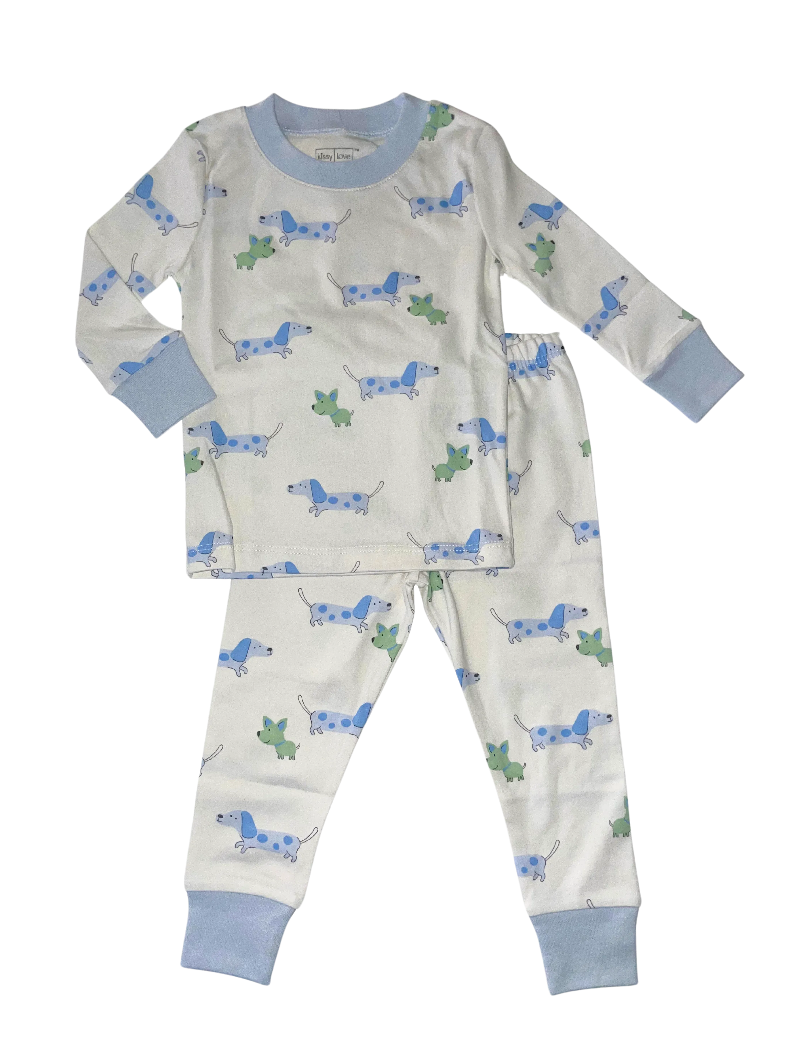Puppy Fun Pajama Set in Blue
