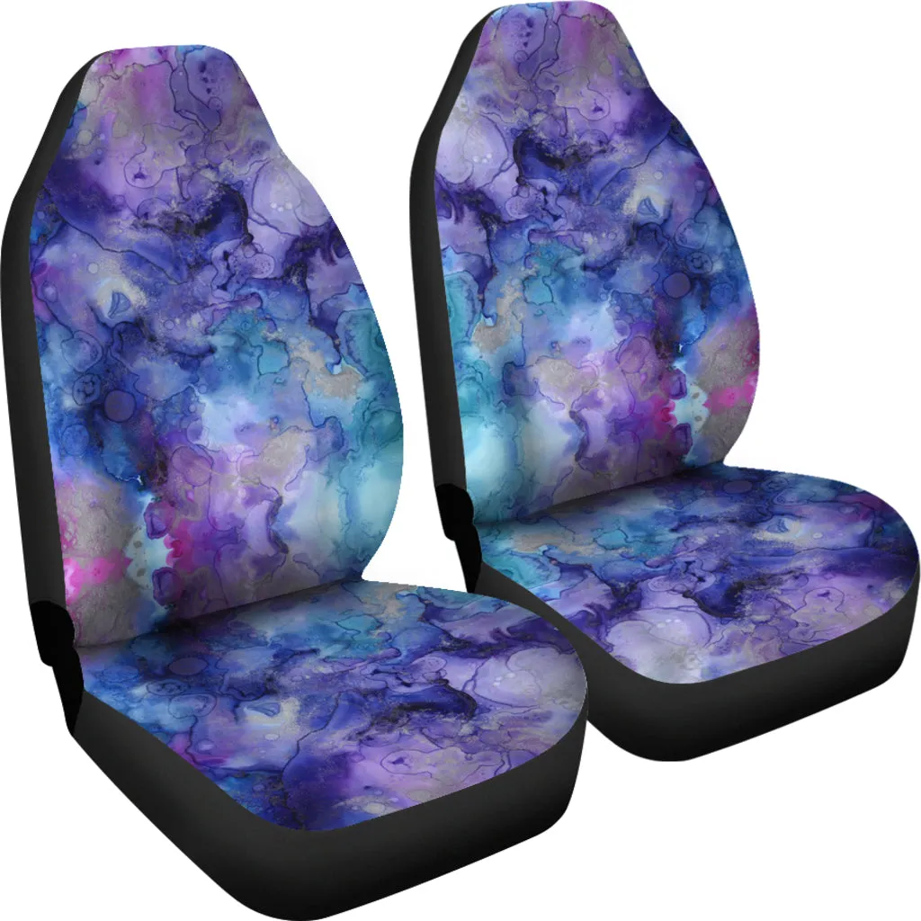Purple Watercolor Artistic Ink Car Seat Covers