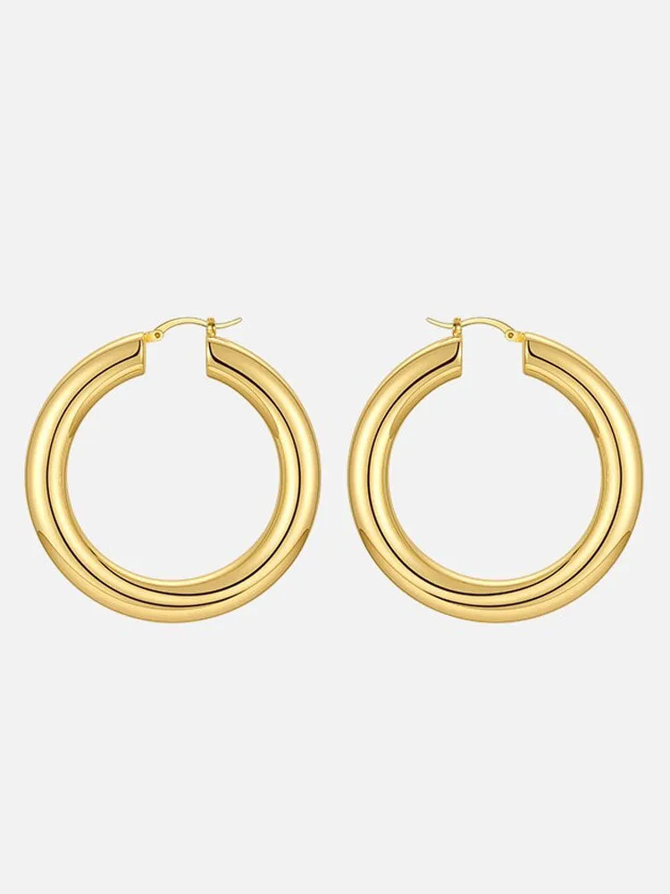 RALLY HOOP EARRINGS
