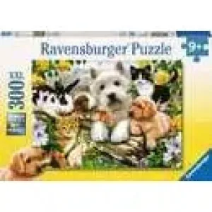 Ravensburger Children's Jigsaw Puzzle Happy Animal Buddies- 300 Pieces Puzzle