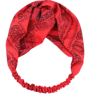 Red Elastic Bandana Headband