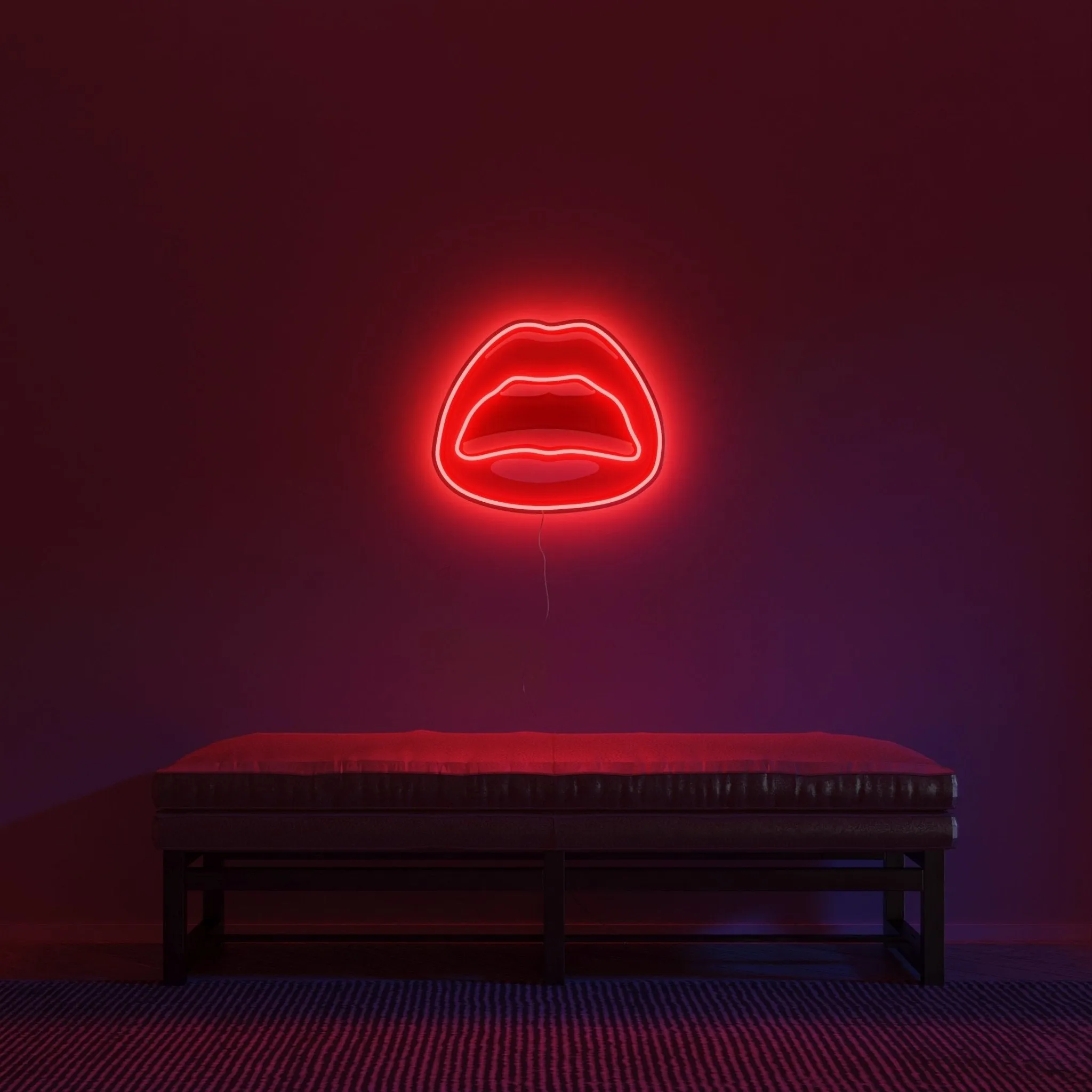 Red Lips by Tom Wesselmann - LED neon sign