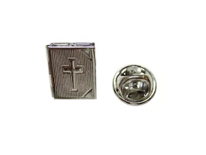 Religious Bible Locket Lapel Pin