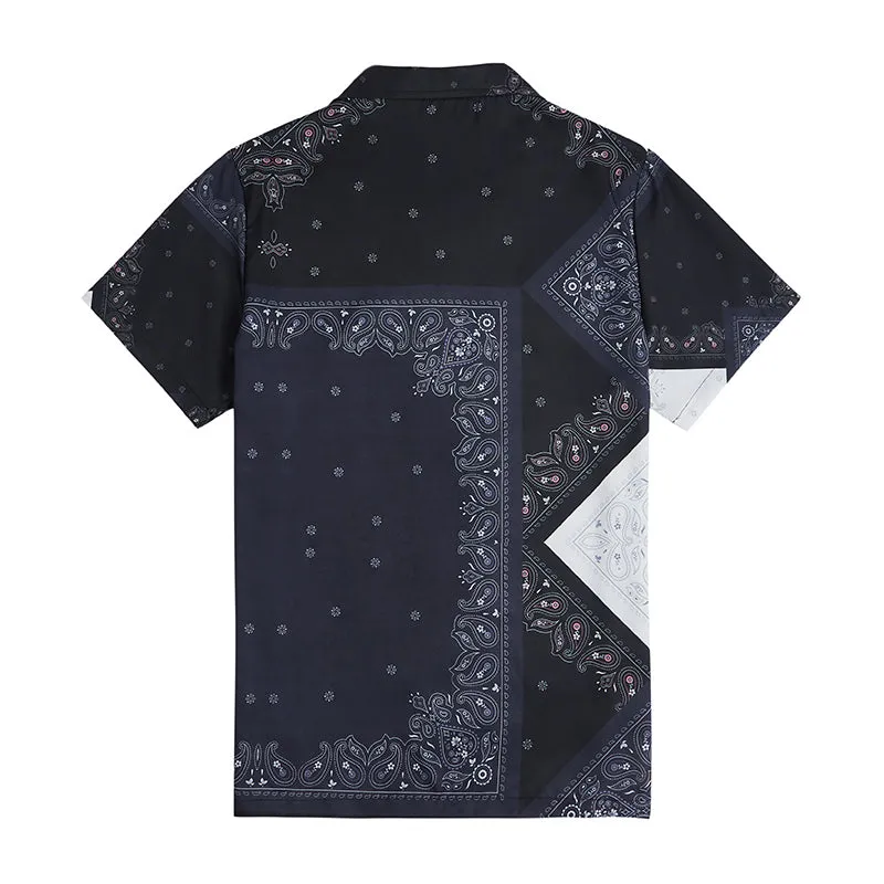 RETRO PAISLEY BUTTON DOWN ALOHA SHIRT