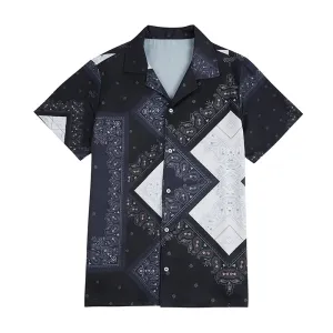 RETRO PAISLEY BUTTON DOWN ALOHA SHIRT