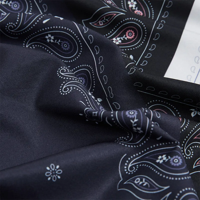 RETRO PAISLEY BUTTON DOWN ALOHA SHIRT
