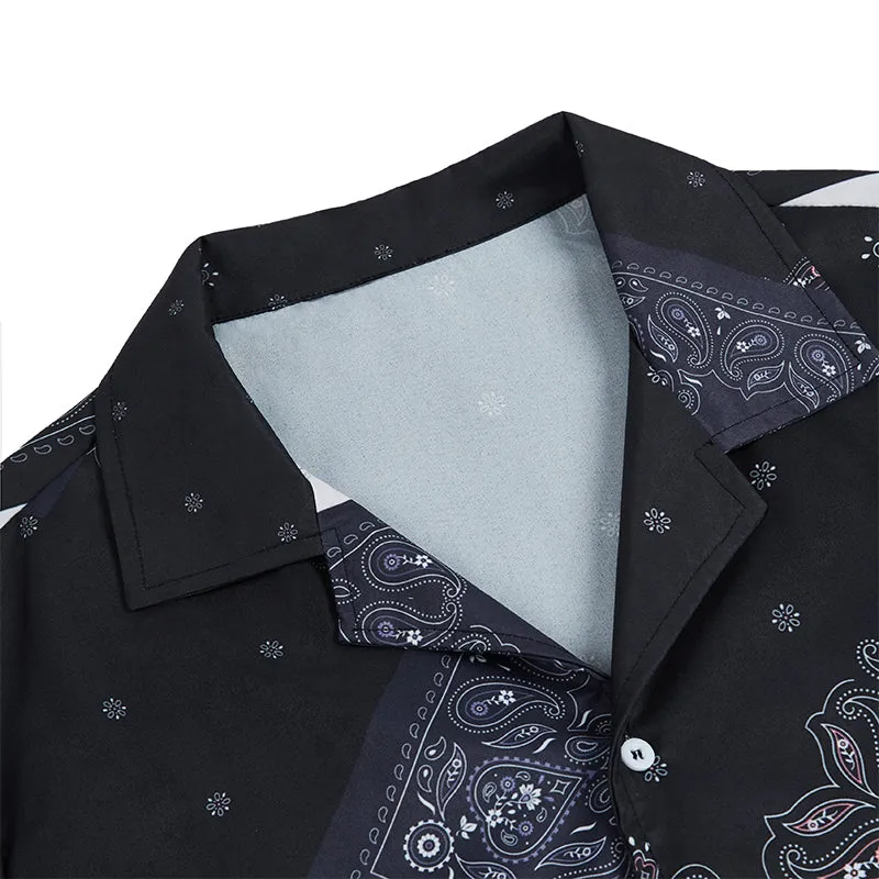 RETRO PAISLEY BUTTON DOWN ALOHA SHIRT