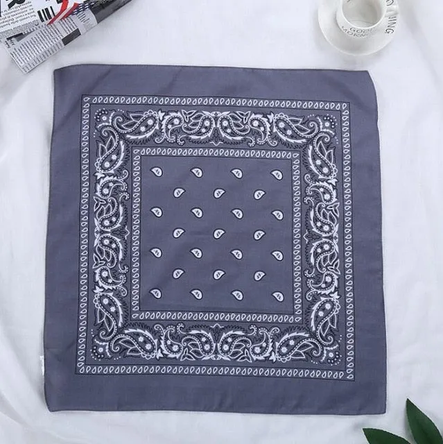 Retro Paisley Print Bandana