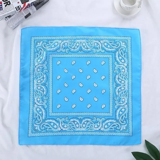 Retro Paisley Print Bandana