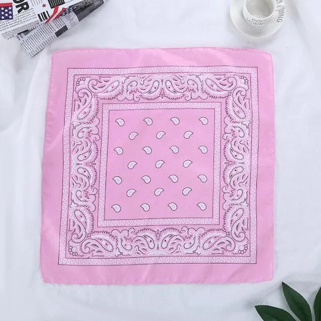 Retro Paisley Print Bandana