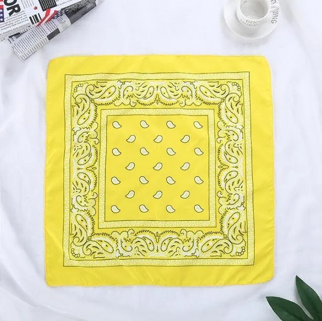 Retro Paisley Print Bandana