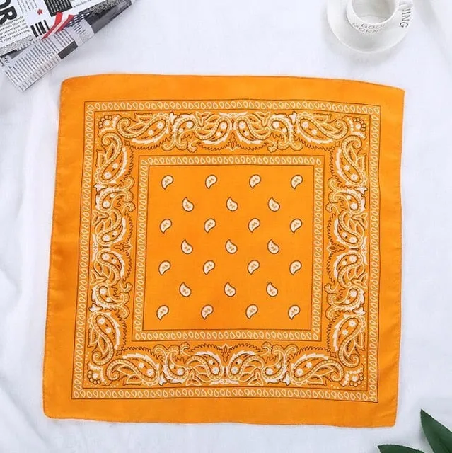Retro Paisley Print Bandana