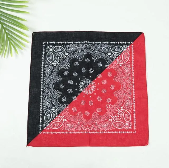 Retro Paisley Print Bandana