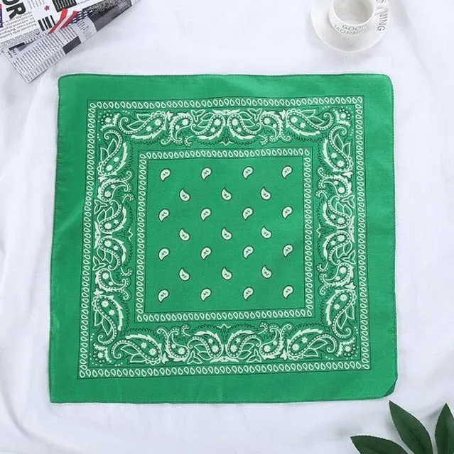 Retro Paisley Print Bandana