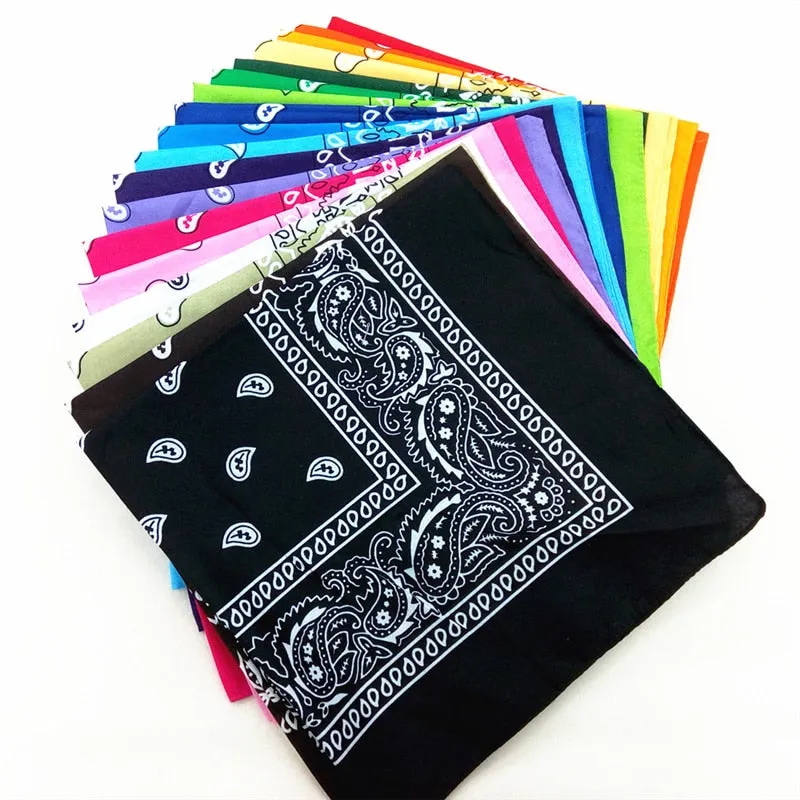 Retro Paisley Print Bandana