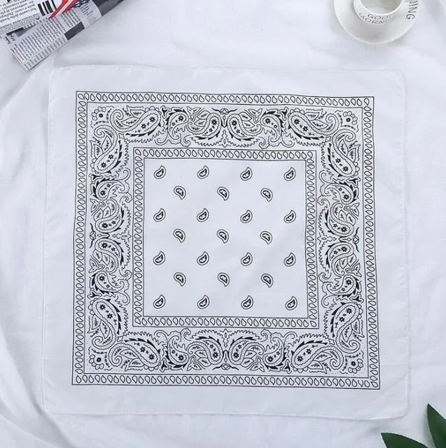 Retro Paisley Print Bandana
