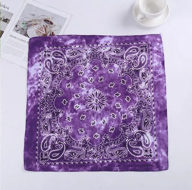 Retro Paisley Print Bandana