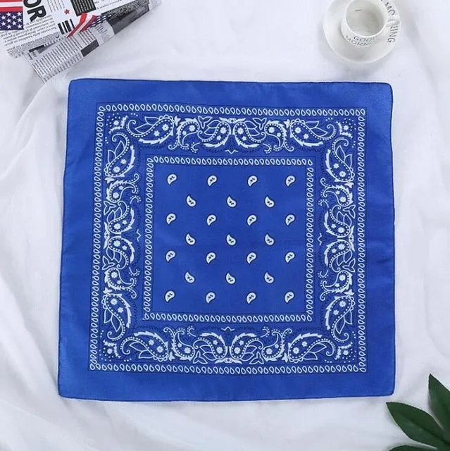 Retro Paisley Print Bandana