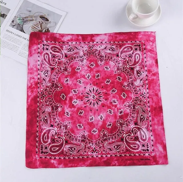 Retro Paisley Print Bandana