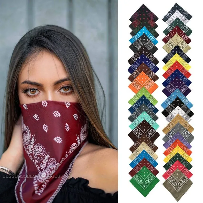 Retro Paisley Print Bandana