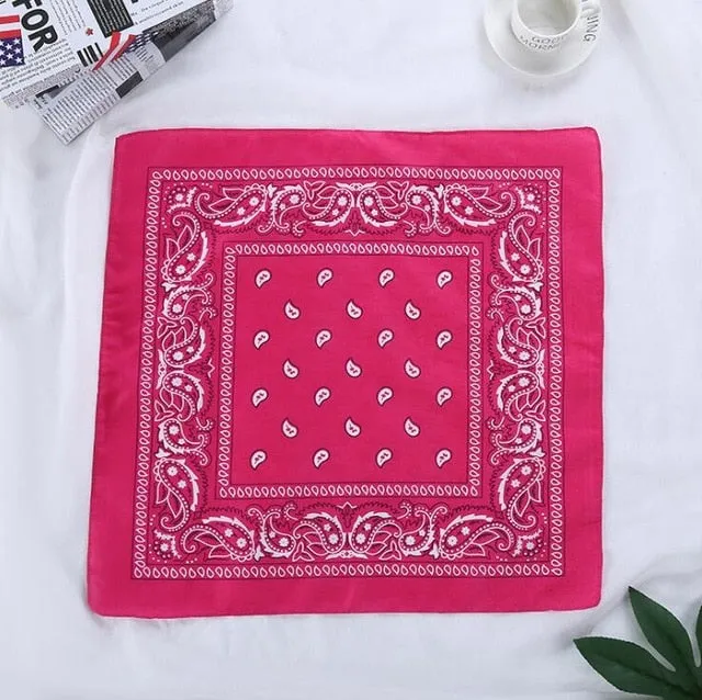 Retro Paisley Print Bandana