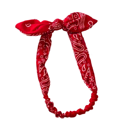 Rotes Bandana Haarband